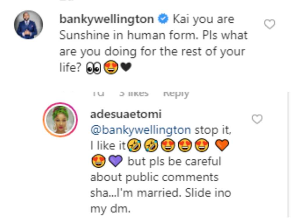 Banky W and his wife Adesua