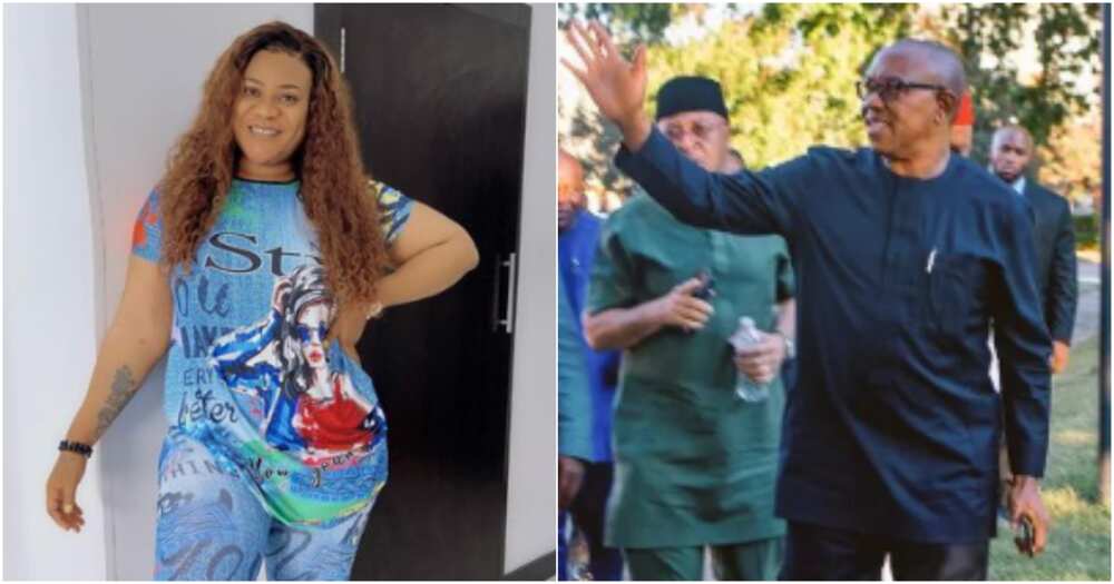 Nkechi Blessing and Peter Obi
