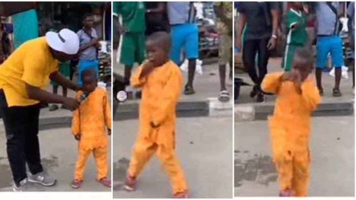 Portable oya sign this boy: Little kid in yellow caftan finishes Zazu Zeh, dances with fast legs in cool video