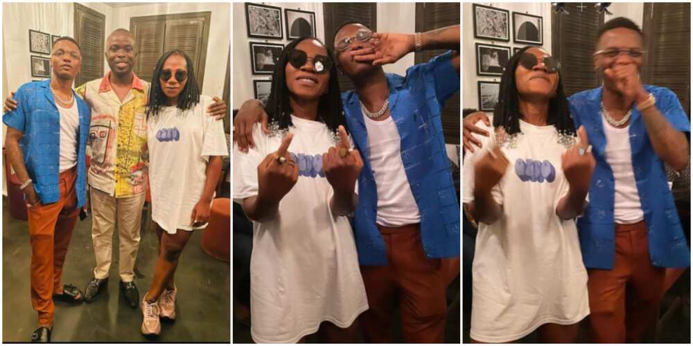 Wizkid Warmly Embraces Singer Asa in Cute Video As They Link-Up in Ghana