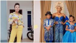 Kaffy brings out stylish self as she matches outfit with her kids for Children's Day celebration