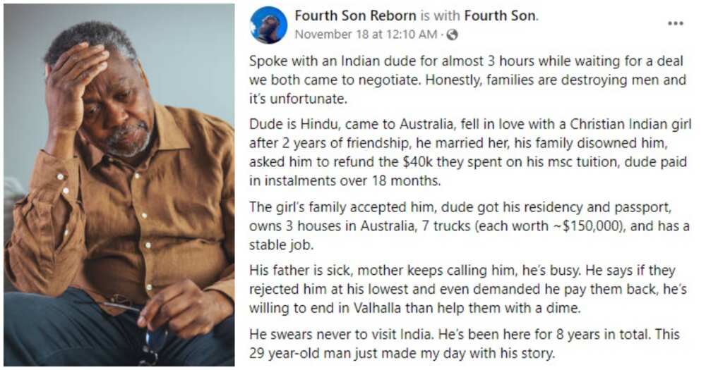 Father disowns son, Australian, Indian lady, Christian, family drama