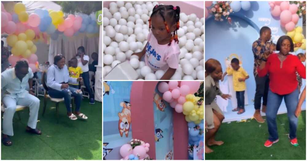 Singers Adekunle Gold and Simi at their daughter's birthday party