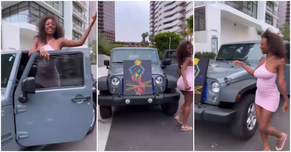 Korra Obidi buys new car. Korra Obidi buys new car.