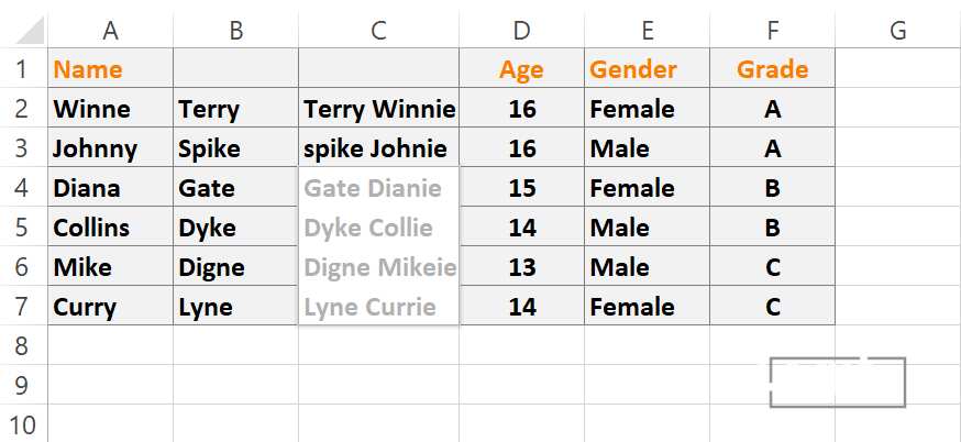 How to merge cells in Excel
