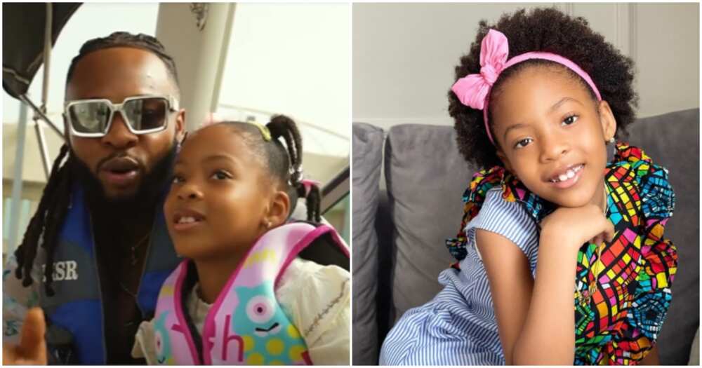 Photos of Flavour Nabania and his beautiful daughter Sofia Okoli
