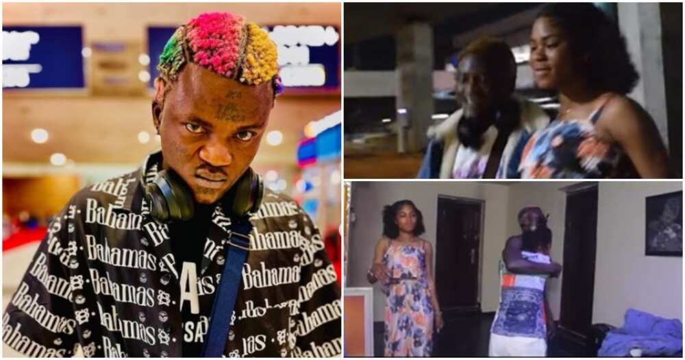 Nigerian singer Portable and his colourful hair
