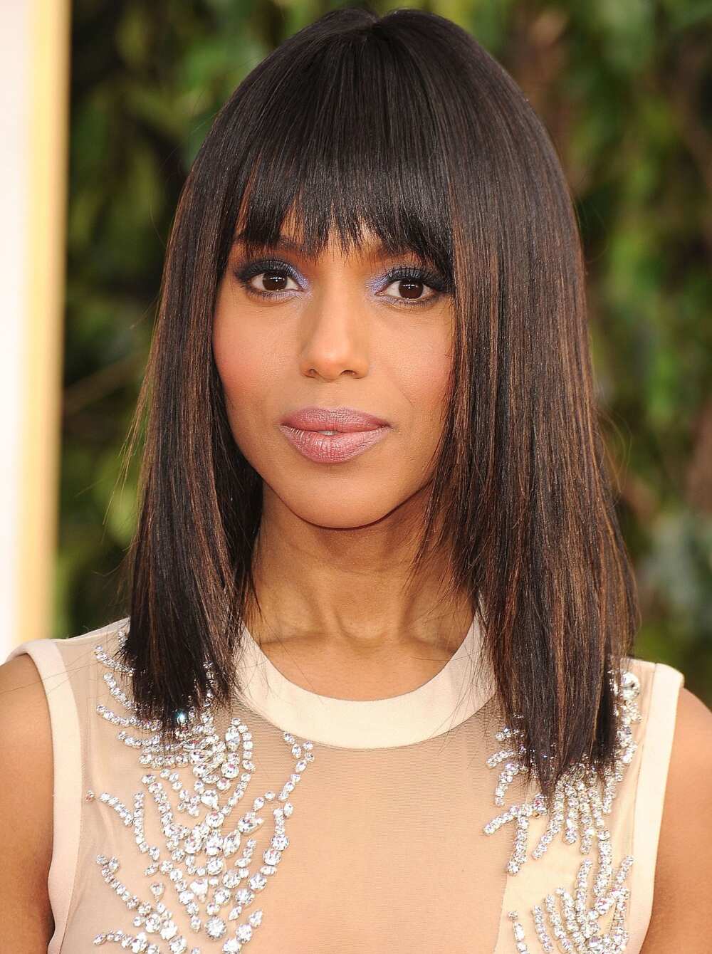 Center part hairstyles with bangs Center part hairstyles with bangs