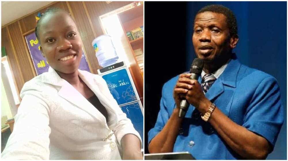 A collage of the Veronica and Pastor Enoch Adejare Adeboye. Photo sources: Facebook/Sahara Reporters A collage of the Veronica and Pastor Enoch Adejare Adeboye. Photo sources: Facebook/Sahara Reporters