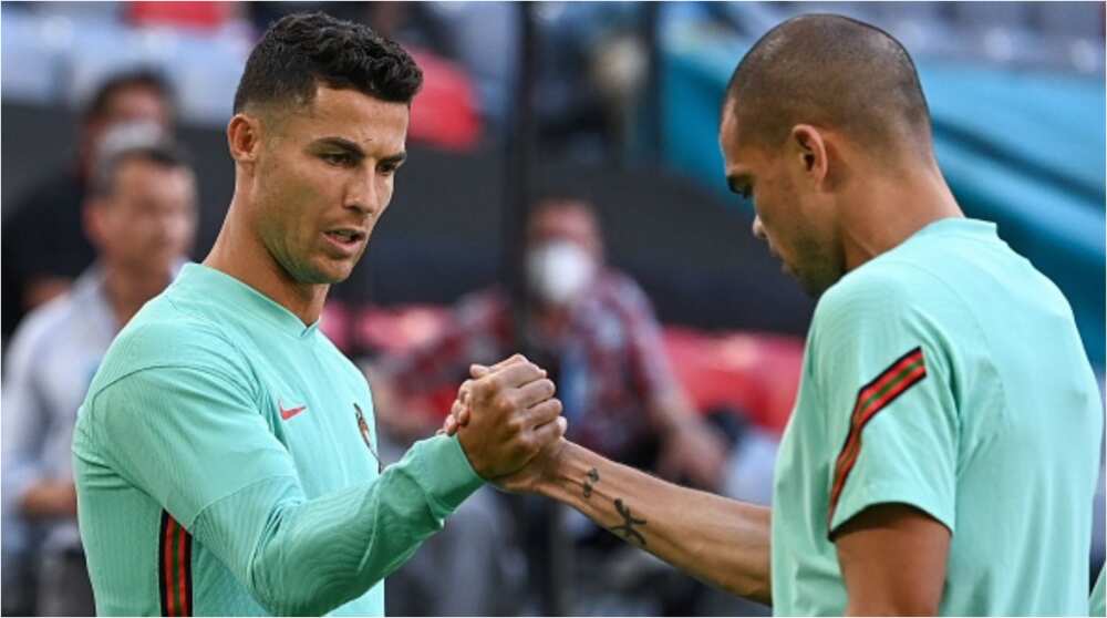 Captain Cristiano Ronaldo Bursts In to Laughter As He Pranks Fellow Teammate in Portugal Training