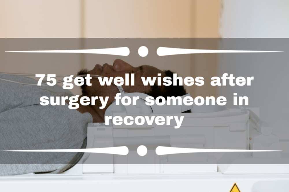 Get-well message after surgery