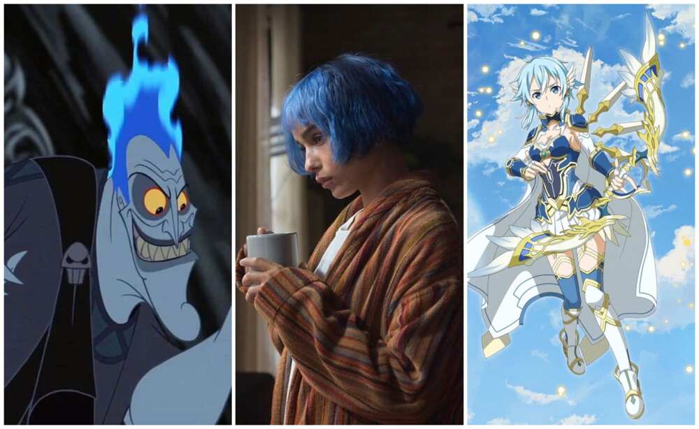 blue characters