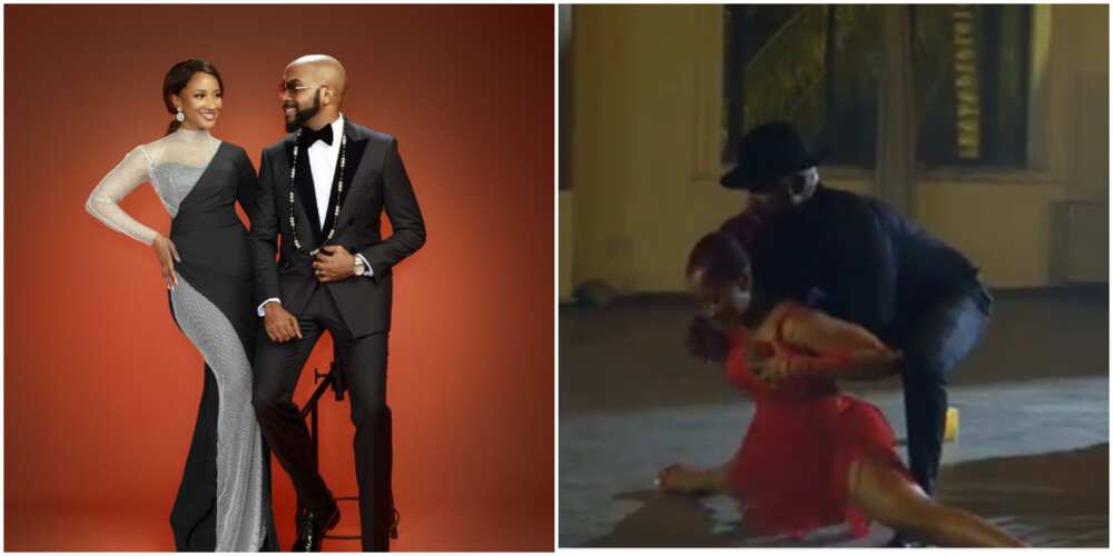 Banky W shares hilarious BTS clip from music video shoot with wife Adesua