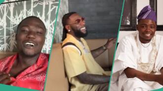Shank Comics meets Burna Boy for the 1st time maintains awkward distance from him, peeps react to video