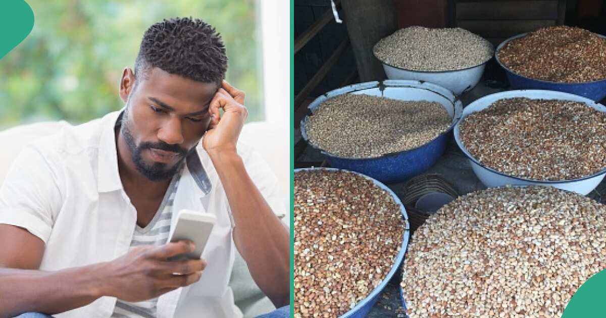 Nigerian man laments after finding out the new price of beans, shares it online