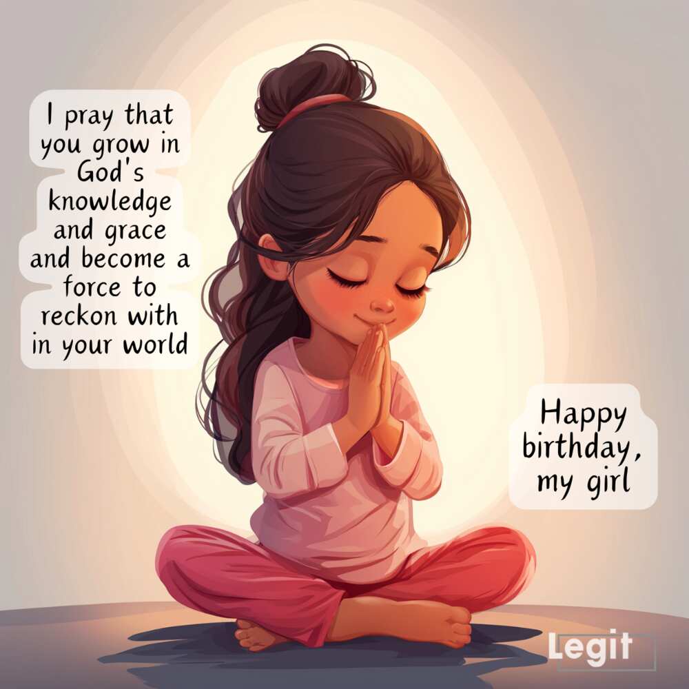 An adorable birthday prayer for my daughter