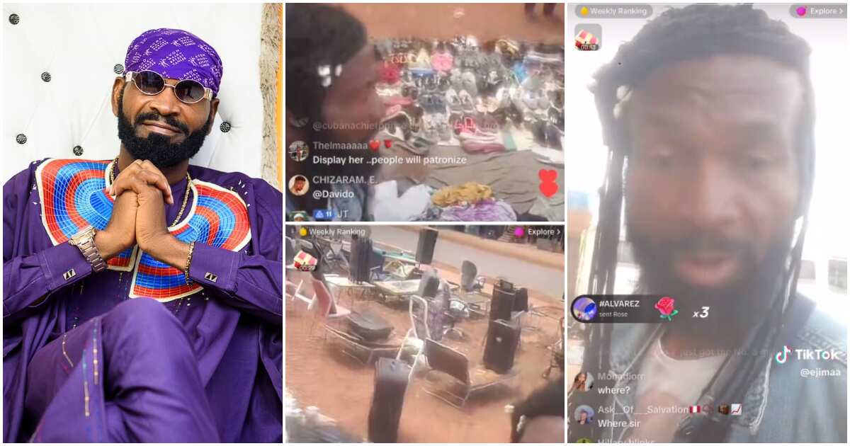 Check out how actor Sylvester Madu proudly showcased his goods, blasts critics after video went viral of him selling at Enugu market