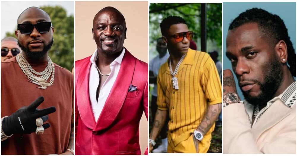 Akon, Wizkid, Davido, Burna Boy, Afrobeats