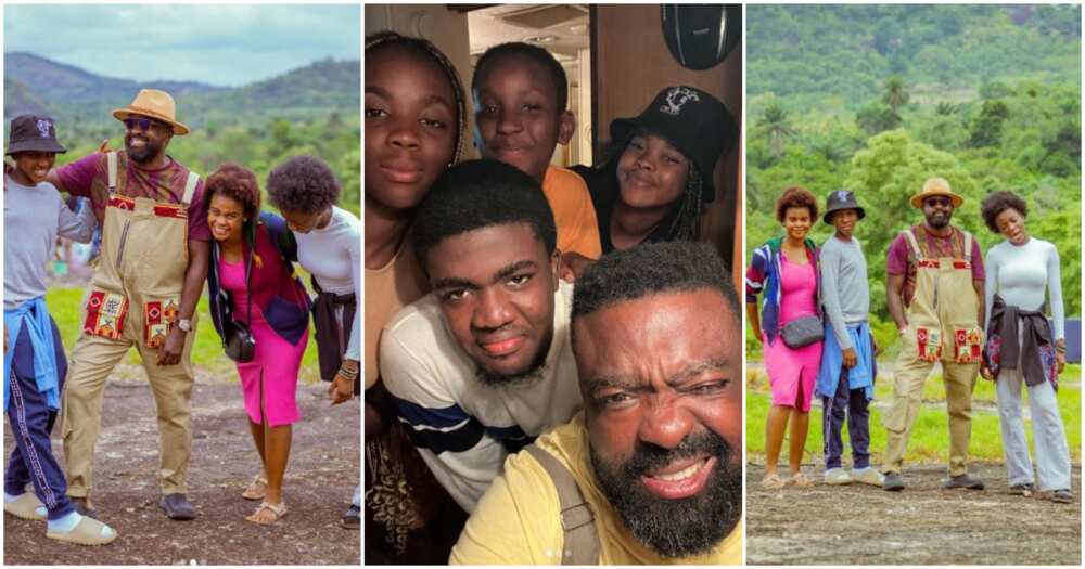 Photos of Kunle Afolayan and his kids