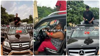 “Omo level dey”: Young man acquires brand new car, shows its plush interior