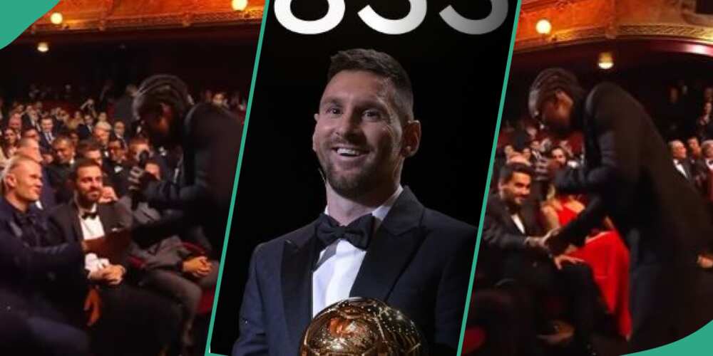 Rema, Haaland, Messi and Ilkay Gundogan at 2023 Ballon d'Or