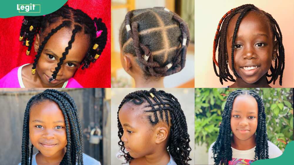 Brazilian wool hairstyle for kids