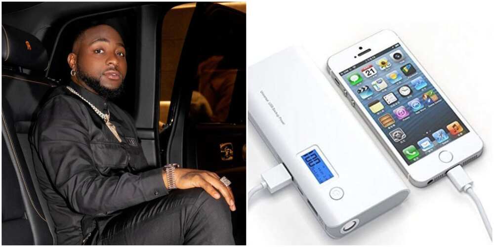 Man loses his cool after lending Davido power bank.