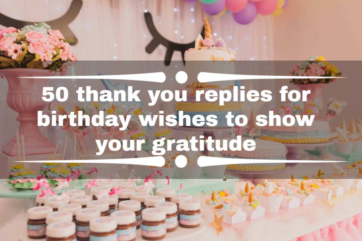 Thank you replies for birthday wishes