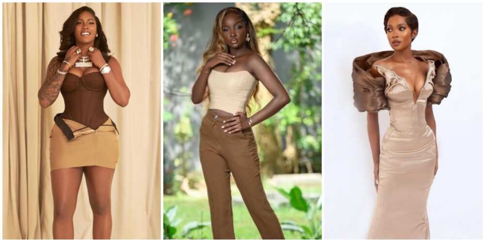 Photos of Tiwa Savage, Saskay and Jemima Osunde.