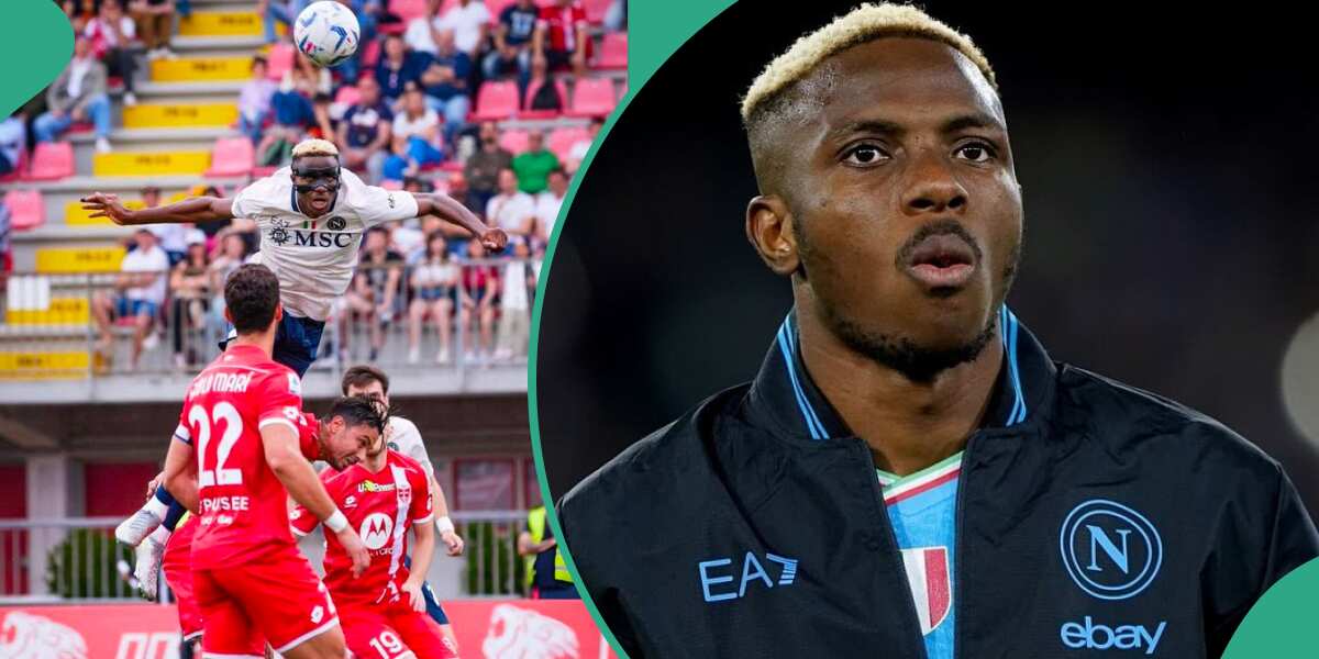 Watch video of Osimhen's incredible leap during Napoli's game vs Monza