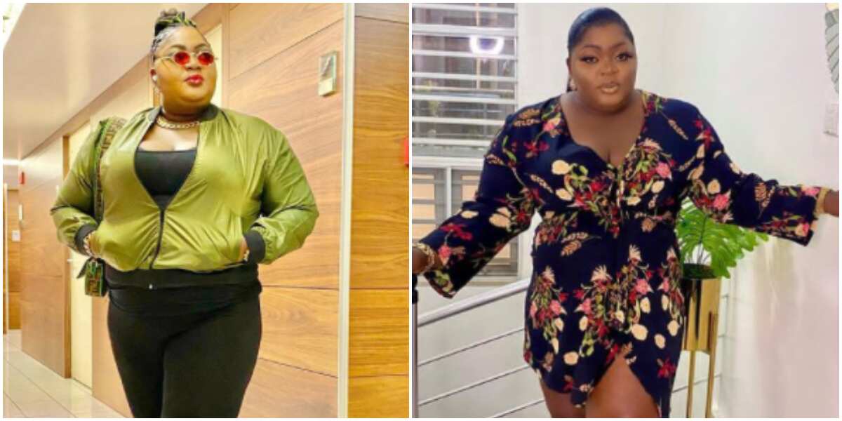 Nollywood actress Eniola Badmus reveals her new body, shares poolside photo