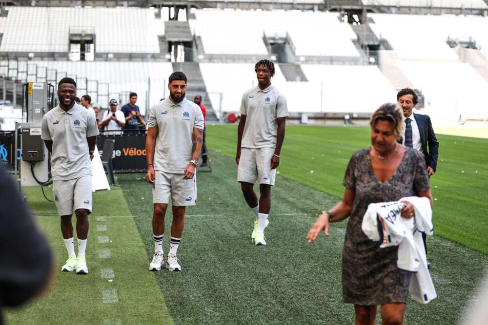 Chancel MBEMBA, Samuel GIGOT, Isaak TOURE et Pablo LONGORIA.
Photo : Johnny Fidelin/Icon Sport via Getty Images