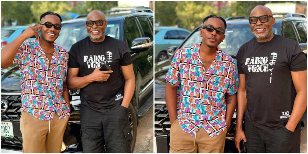 Timini Egbuson and RMD, Timini Egbuson and RMD in a movie location Timini Egbuson and RMD, Timini Egbuson and RMD in a movie location