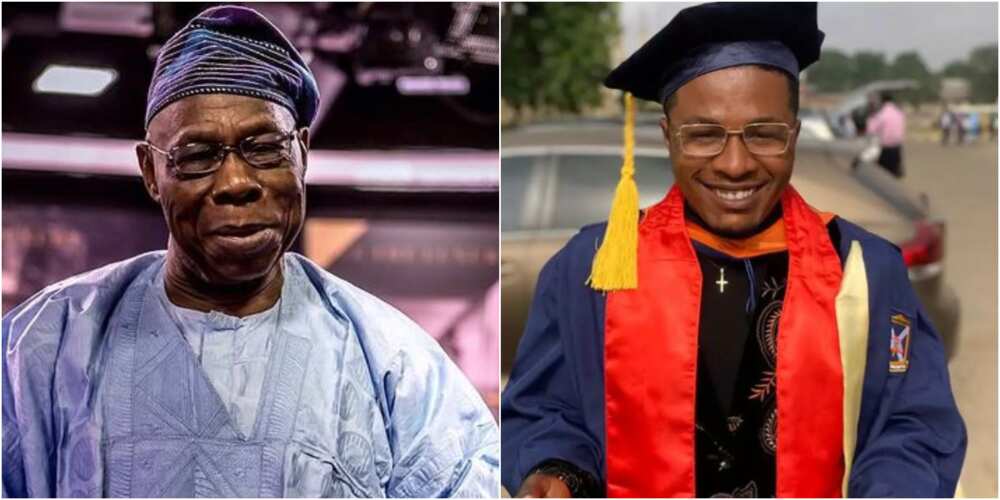Actor Sam Ajibola and Ex-president Obasanjo Actor Sam Ajibola and Ex-president Obasanjo