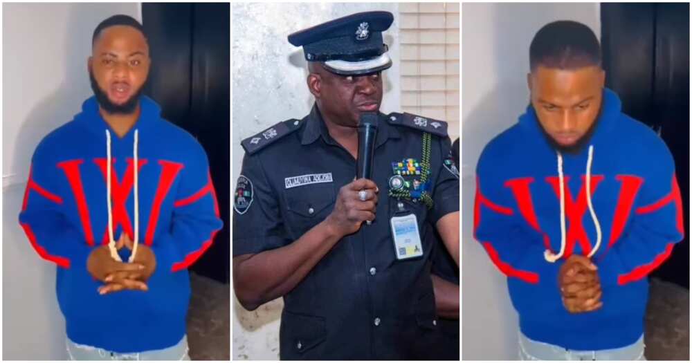 Skit maker Trinity Guy finally reacts as Police PRO Muyiwa Adejobi calls for his arrest.