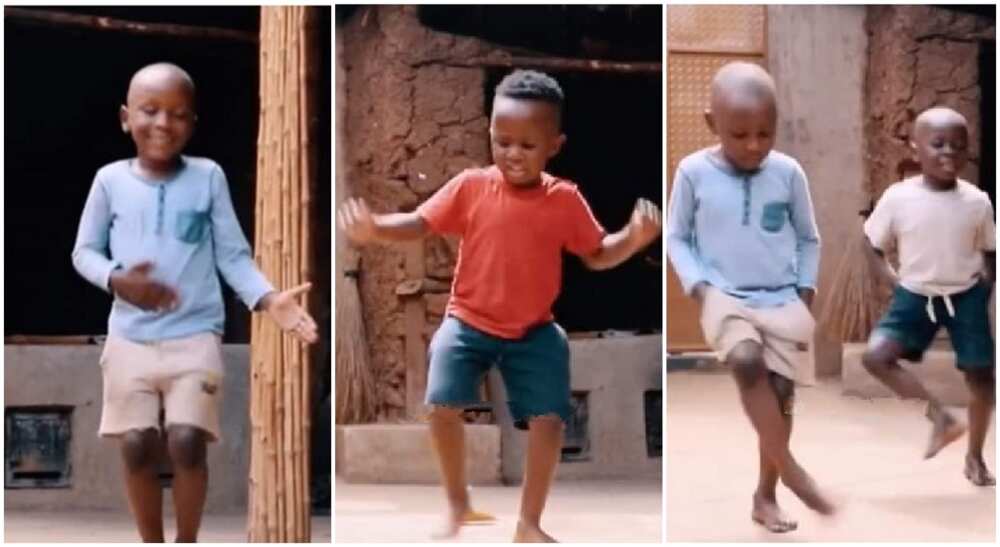 Young boys dancing