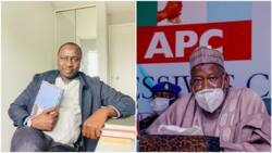 BREAKING: Nigerian journalist who released ‘Gandollar’ videos meets Governor Ganduje in London, video emerges