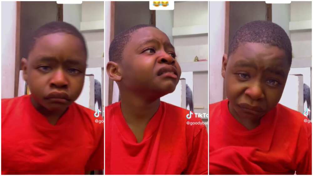 TikTok filter gone wrong/boy expressed confusion. TikTok filter gone wrong/boy expressed confusion.