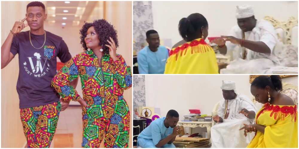Lateef and Mo Bimpe visit Ooni of Ife Lateef and Mo Bimpe visit Ooni of Ife