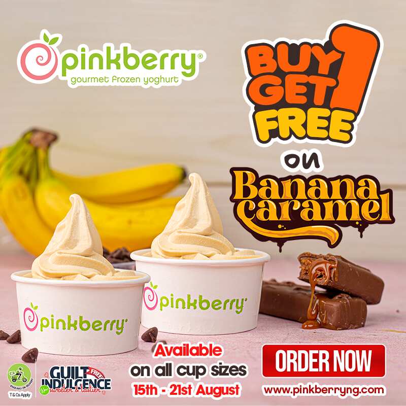 Get Funky and Go Bananas this August with Pinkberry Buy One Get One Free Offer