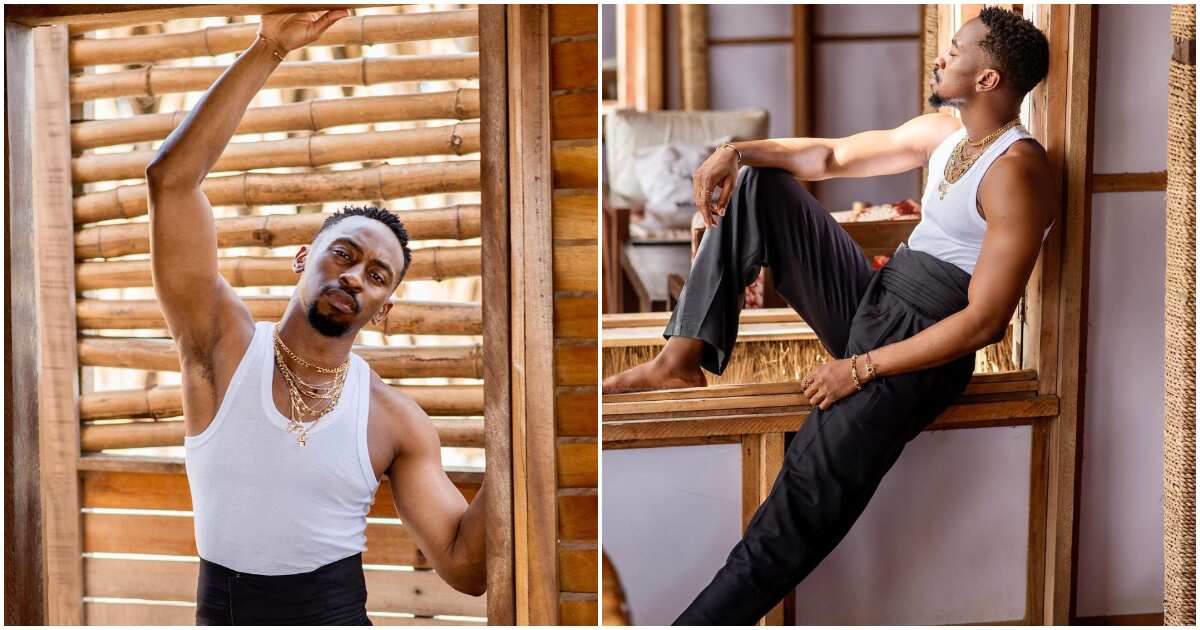 BBN's Saga puts on a serious face, rocks white singlet & black trousers in style to mark birthday, fans react