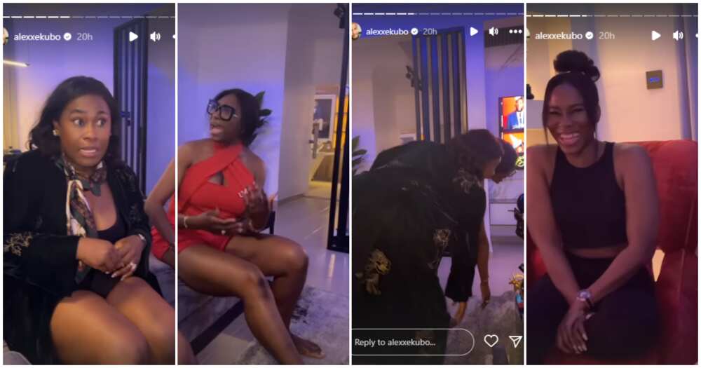 Uche Jombo, Ufuoma McDermott scold young lady over failure to greet.