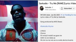 Sarkodie's Try Me song to Yvonne Nelson hits 0.5 million views on YouTube in 2 days, trends number 1