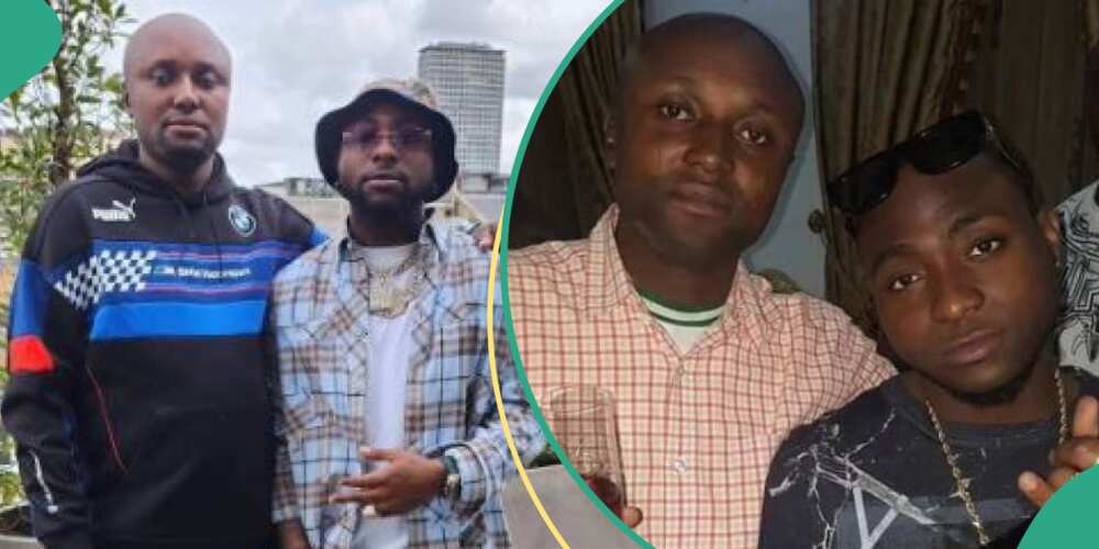 Davido and logistics manager Isreal Davido and logistics manager Isreal