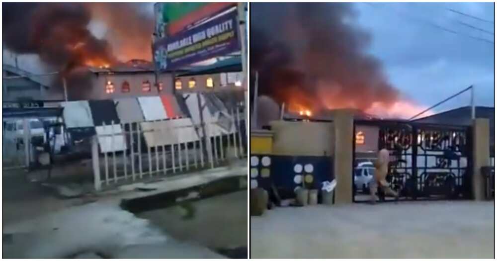 Just in: Worshippers reportedly trapped as Fire guts RCCG parish