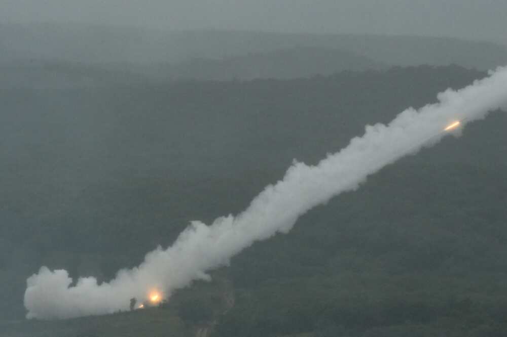 Uragan self-propelled 220mm multiple rocket launchers enter into action at military exercises in Russia's Far East