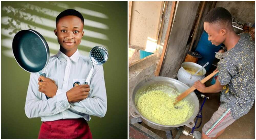 Photos of Nigerian student who started a restaurant due to ASUU strike.