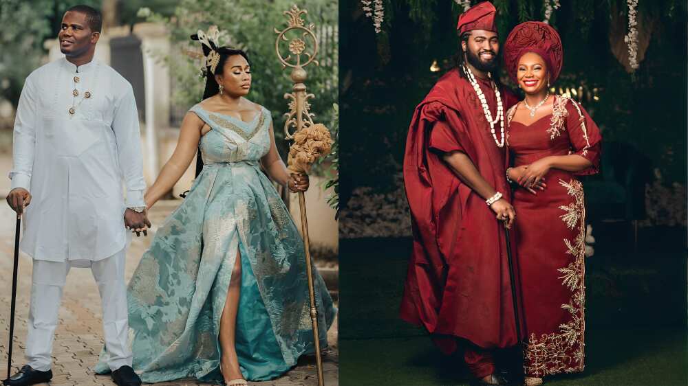 Stunning Ibibio traditional couple attires Stunning Ibibio traditional couple attires