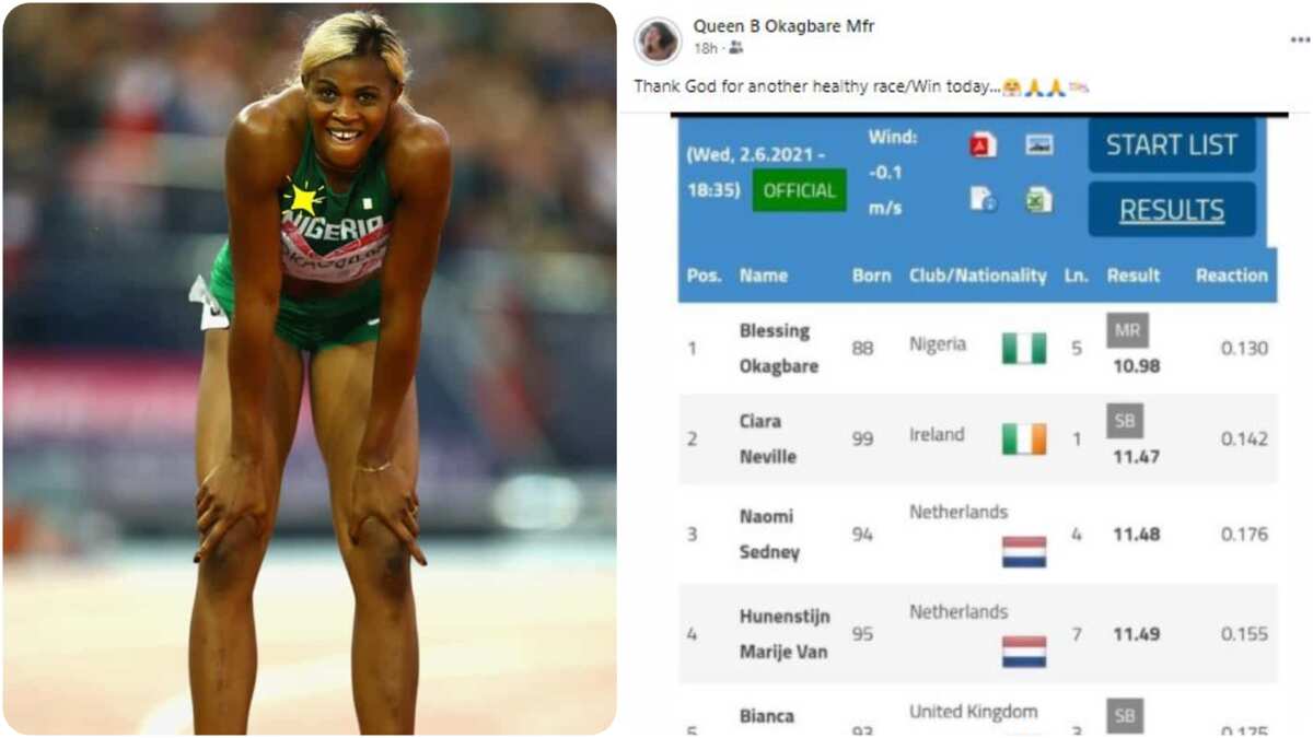 Jubilation as Nigerian athlete breaks 38-year-old 100m longstanding record ahead of Olympic Games