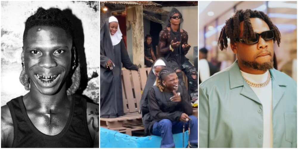 Seyi Vibez, Seyi Vibez with smoking nuns in Gwagwalada video, Buju BNXN